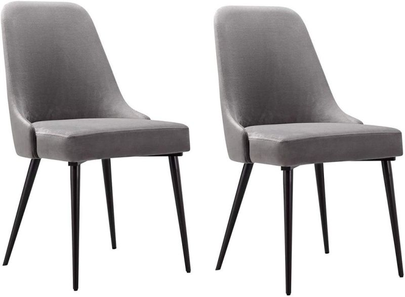 Stock Wholesale Leisure Black Design Restaurant Nordic Metal Luxury Upholstered Cheap Modern Leather Dining Chairs