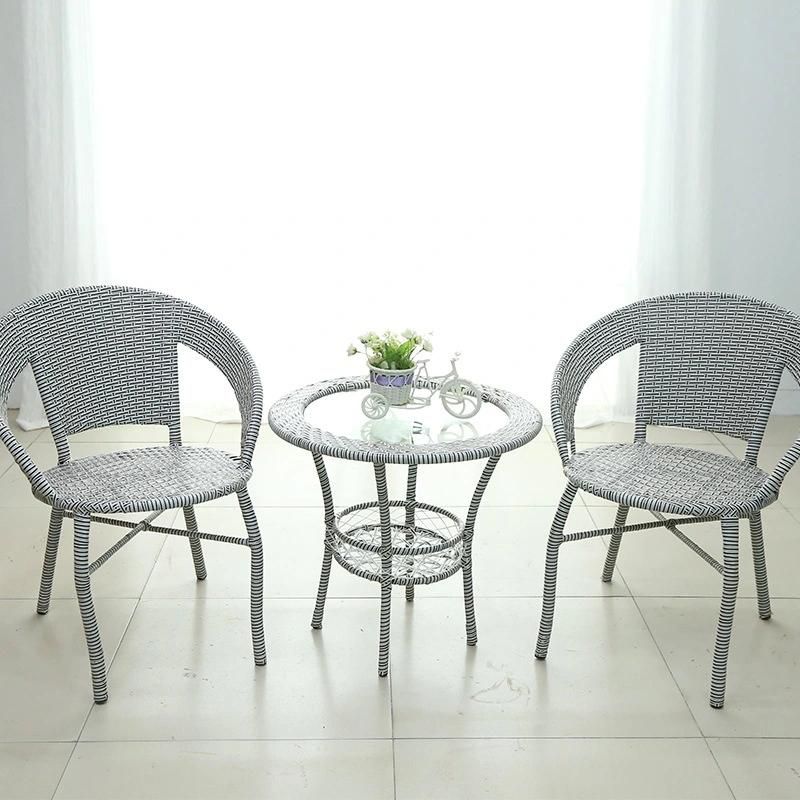 Flexible Dining Chair Rotation Lifting Restaurant Leather Swing Rattan Chair Table