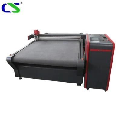 Manufacturer CNC Automatic Oscillating Knife Carpet Cutting Machine with Conveyor Belt