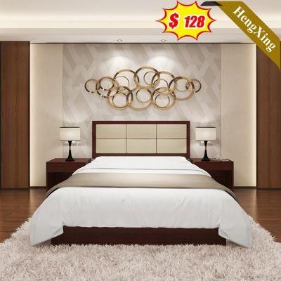 Modern Design Luxury Home Furniture of Bedroom Furniture Wooden Double Single Hotel Beds