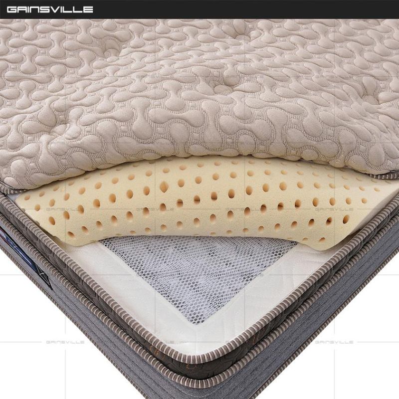 China Manufacturer Bedroom Furniture Sleep Matelas Latex Spring Bed Mattress