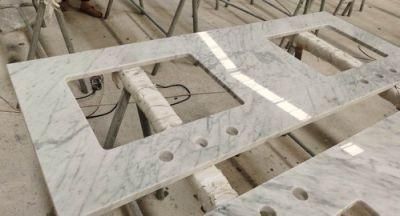 Carrara Series White Kitchen Artificial Marble Countertops Bench Top Natural Stone Vanity Counter Top