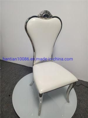 Silver Stainless Steel Luxury Hotel Wedding Chair Gold Dining Chair for Events Party