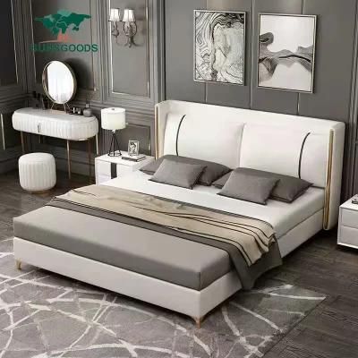 Modern Mattress Sofa Hotel MDF Wooden Home Bedroom Furniture King Wall Bed