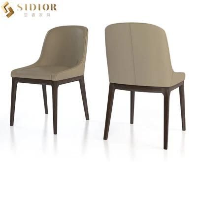 Classic Ultra Modern Solid Wood Farbic Upholstered Chair for Restaurant