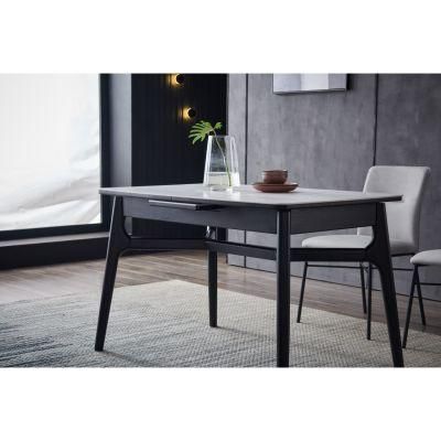 Modern Simple Style Dining Room Set Folding Table Steel Chair Home Restaurant Furniture