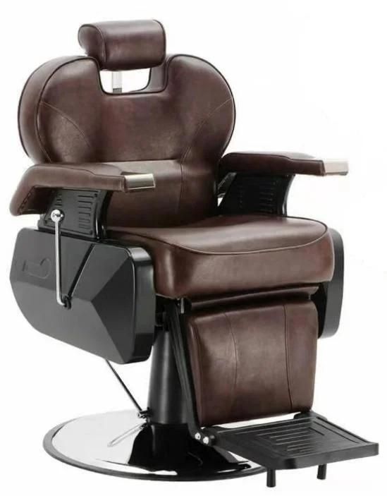 Hl-9281 Salon Barber Chair for Man or Woman with Stainless Steel Armrest and Aluminum Pedal