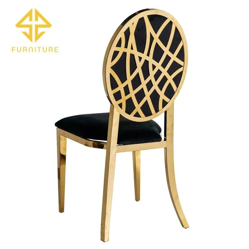 Sawa Modern Luxury Metal Frame Velvet Chair for Restaurant Dining