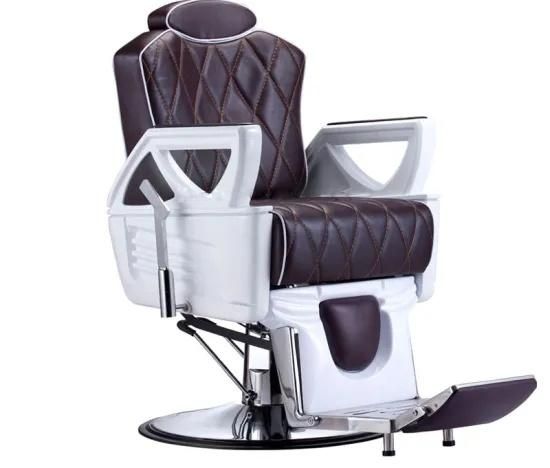 Hl-9285 Salon Barber Chair for Man or Woman with Stainless Steel Armrest and Aluminum Pedal