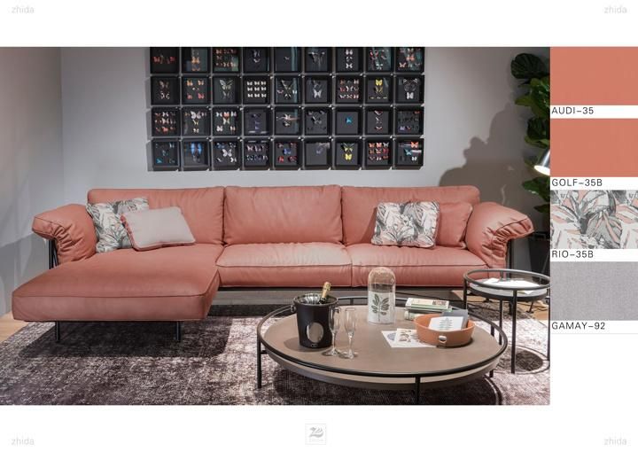Home Textile Calfskin Pattern Super-Bionic Nappa Leather Furniture Fabric