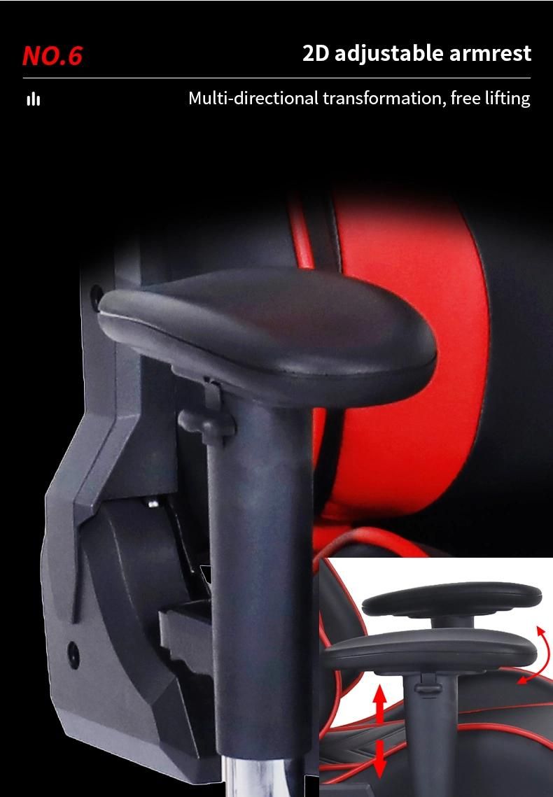 Gaming Moves with Monitor LED Sillas Massage Gaming Chairs Ingrem China Chair Ms-922