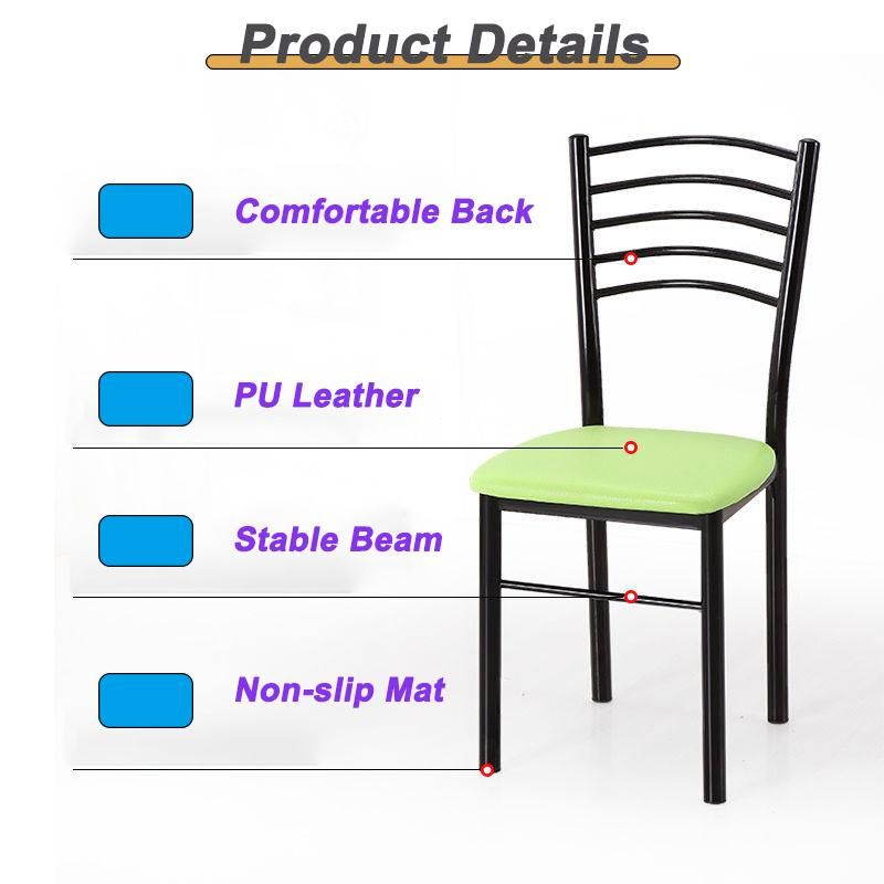 Simple Hotel Restaurant Home Furniture PU Leather Banquet Wedding Part Dining Chair for Cafe