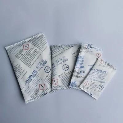 2g/5g/10g/25g Double Pouches High Absorption Capacity Calcium Chloride Desiccant for Garment Dry Bag