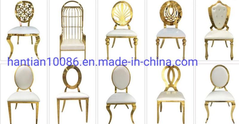 Customization Available Event Wedding Furniture Stainless Steel Banquet Dining Chair