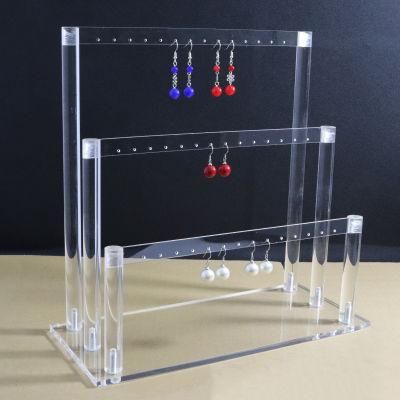 Wholesales Transparent Acrylic Earring Ring Jewelry Display Stand for Storage