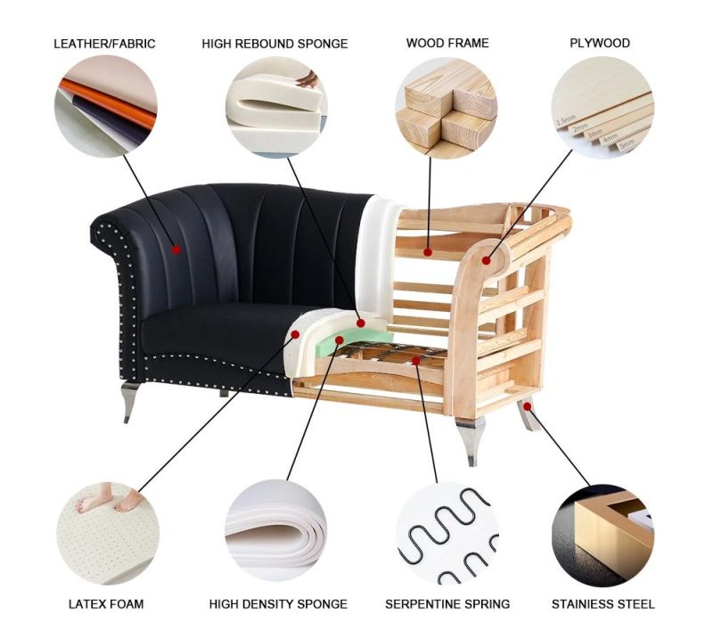 2022 OEM/ODM High End Modern Home Wood Furniture Luxury Fabric/Leather Upholstered King Size Bed