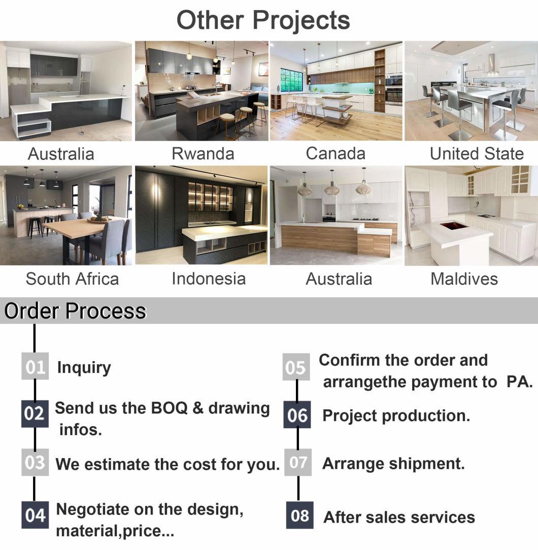 PA Custom Made High Gloss Plywood Board Professional Kitchen Cabinet