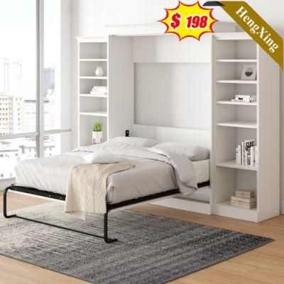 Space Saving Bedroom Furniture Pull out Folded Wall Steel Frame King Size Murphy Bed