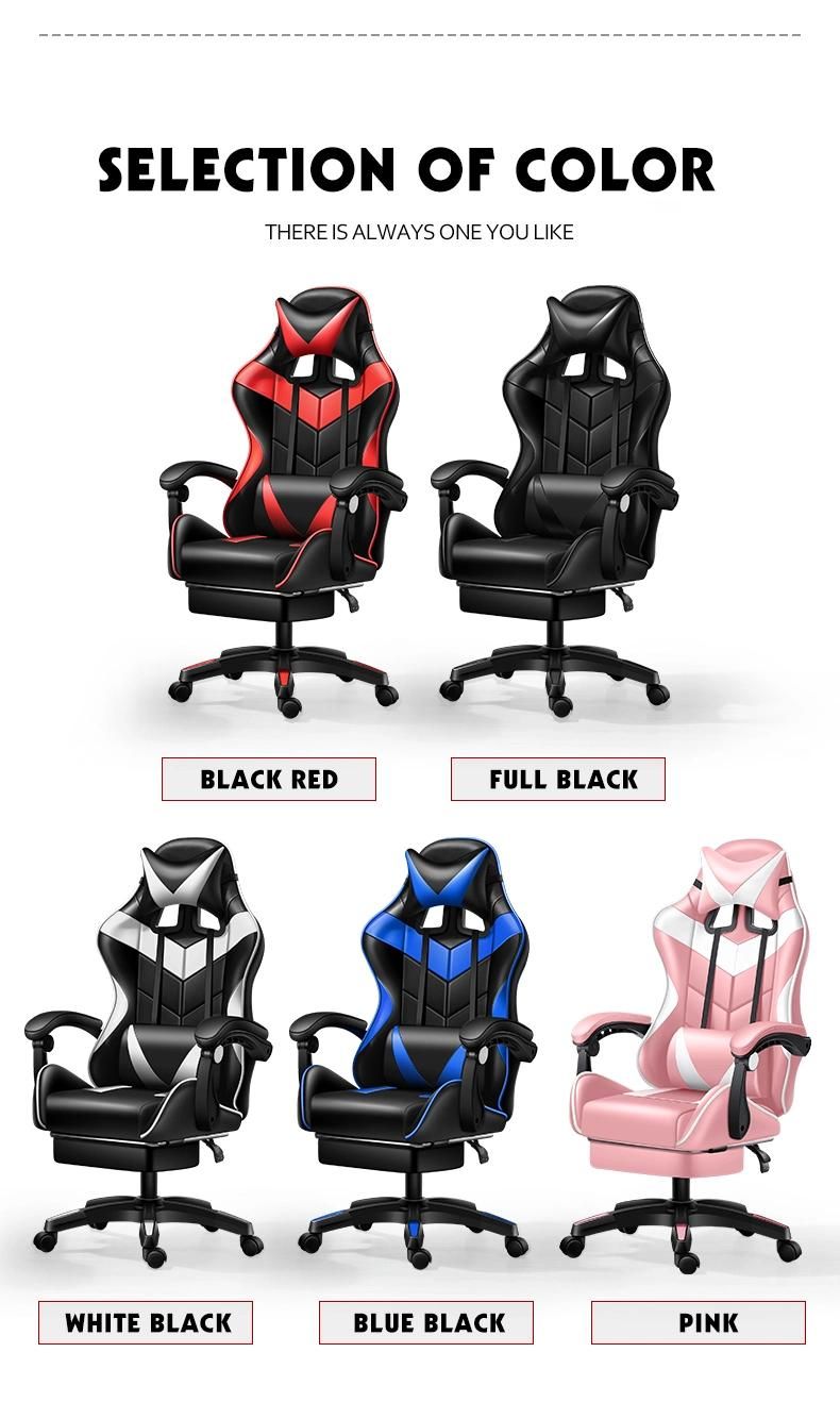 CE Approval China Wholesale Best Gamer Chair Gaming Chair with Speaker and Footrest