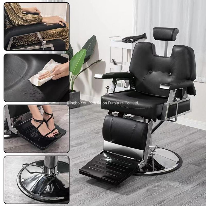 Classic Barber Chair High Quality Comfortable Beauty Salon Furniture Hairdressing Station
