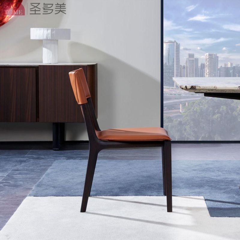 Modern Style Luxurious and Comfortable Leather Dining Chair