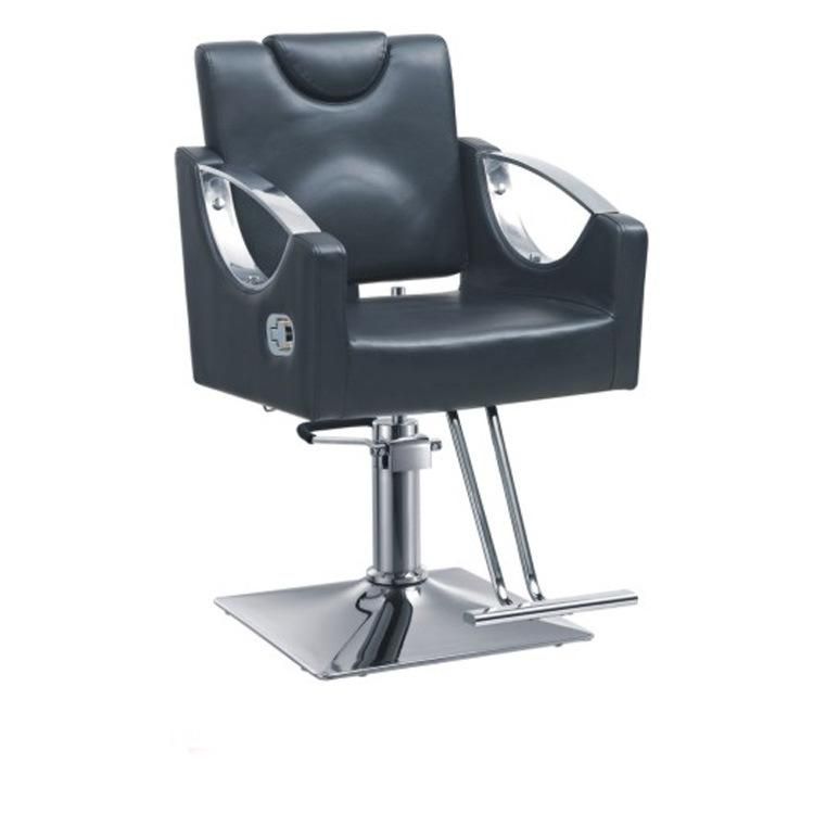 Hl-1098 Salon Barber Chair for Man or Woman with Stainless Steel Armrest and Aluminum Pedal