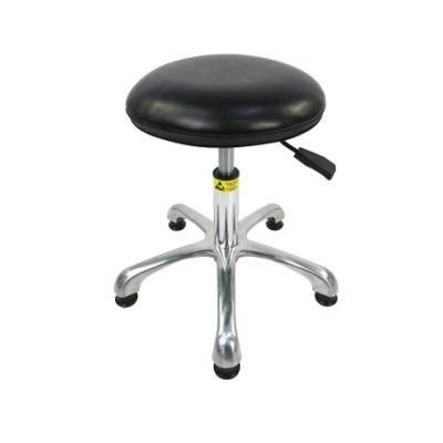ESD Leather Clean Room Round Chair Stool