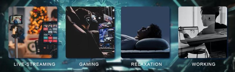 Massage Computer Rotating Adjustable High Back Game Chair