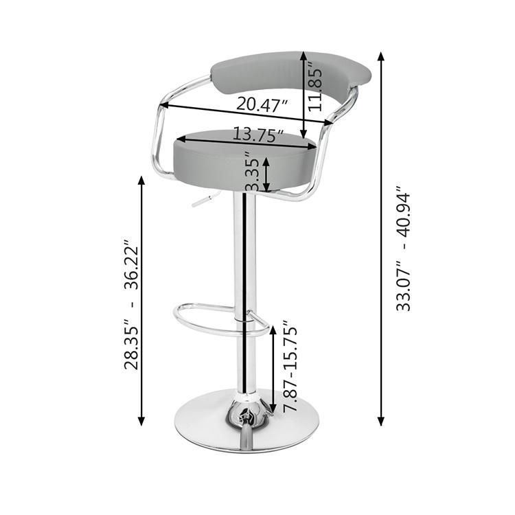 Dinner Wooden Wood Frame PP Plastic Seat Height Bar Stool Furniture for Smartbar Homebar Counter Cafe Restaurant High Bar Chair