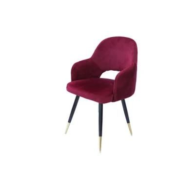 High Quality Banquet Parlor Chairs Modern Style Red Velvet Chairs