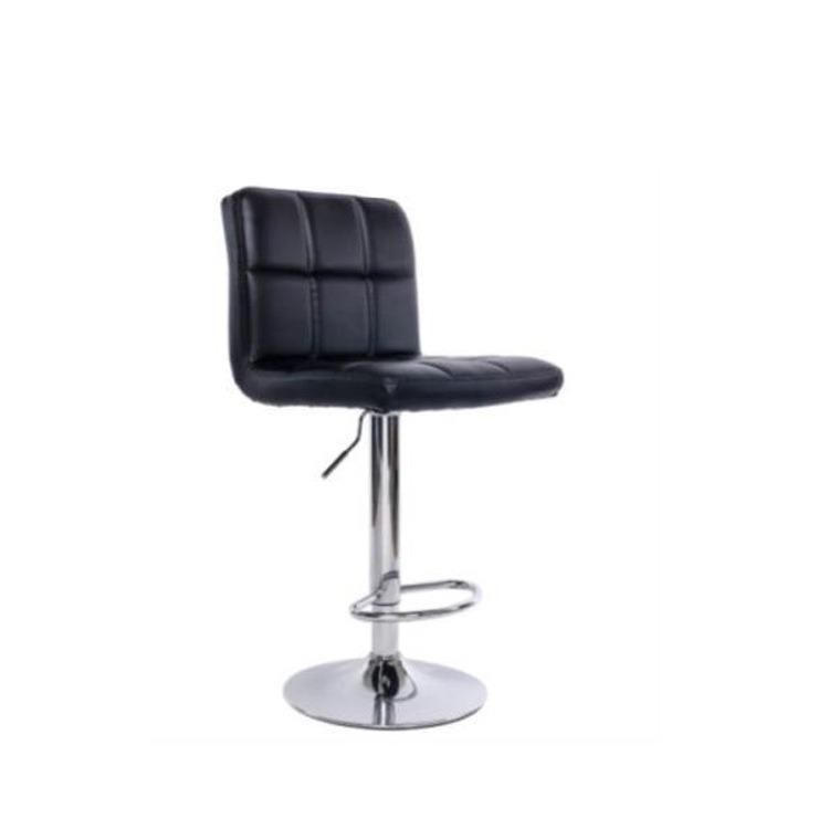 High Quality PU Leather Metal Frame Padded Outdoor Bar Chair
