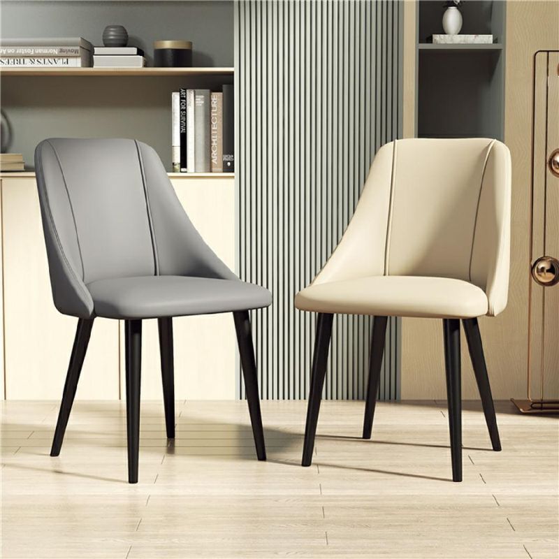 Yc-F098 Luxury Simple Design Dining Chair Leather Cushion