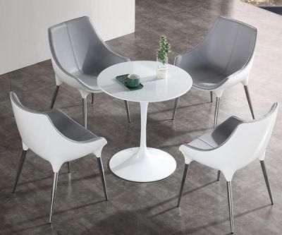 Modern Dining Room Furniture Rock Board Table/Leather Chair