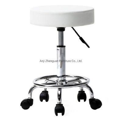 Adjustable Hydraulic Rolling Swivel Salon Stool Chair TMassage Facial SPA Stool Chair (PU Leather Cushion)(ZG18-036)