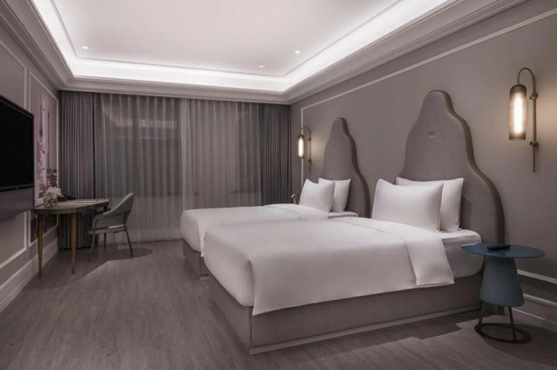 Modern Grey Bedroom Hotel Furniture for 4 Star Hotels
