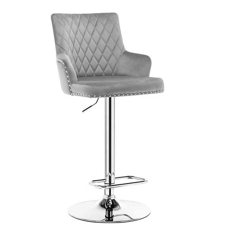 Revolving Leisure Bar Stool Lounge Bar Chair with Footrest