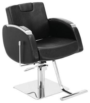 Hl-1183 Salon Barber Chair for Man or Woman with Stainless Steel Armrest and Aluminum Pedal