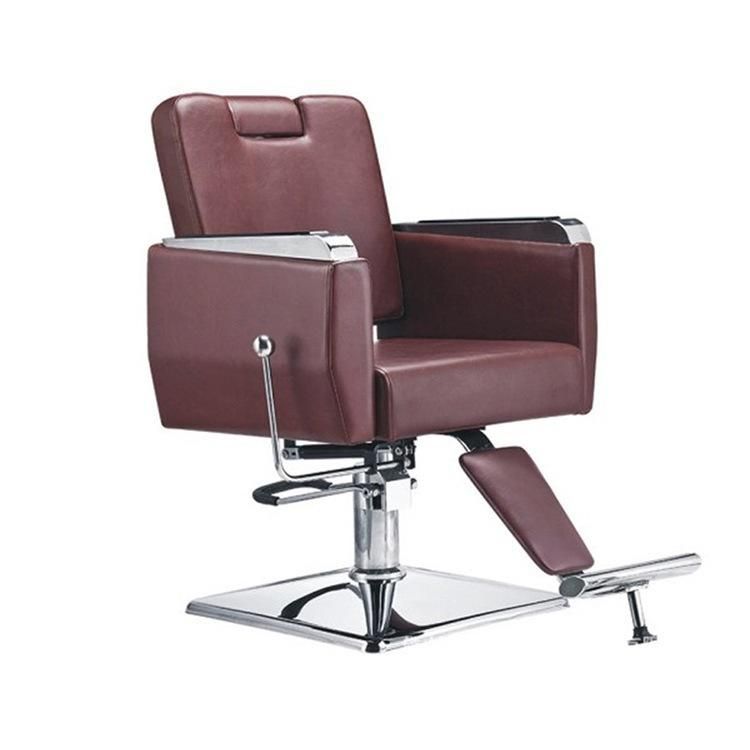 Hl-1182 Salon Barber Chair for Man or Woman with Stainless Steel Armrest and Aluminum Pedal