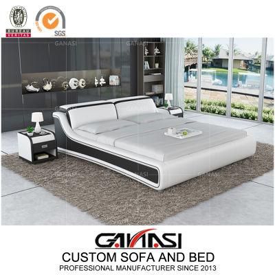 Exclusive Italian Furniture Design Leather Upholstered Bed for Bedroom