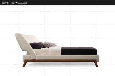 Bedroom Sets Furniture Wooden Walnut Color Leg Modern Home Furniture King Bed with USB Furniture