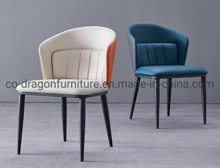 Modern Wholesale Steel Dining Chair with Leather for Dining Furniture