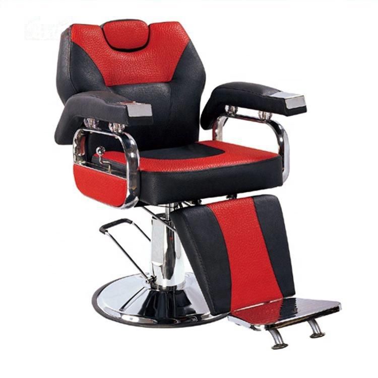 Hl-9008A Salon Barber Chair for Man or Woman with Stainless Steel Armrest and Aluminum Pedal