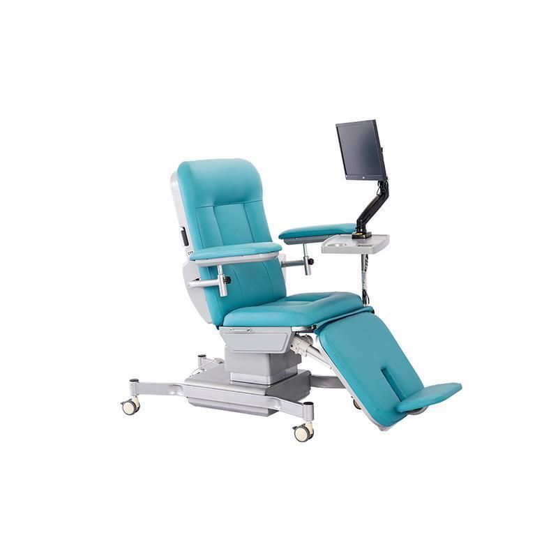 Hospital Manual Blood Drawing Collection Donor Recliner Chair for Sale