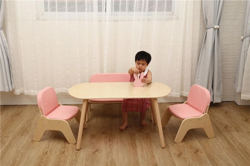 High Quality Comfortable Kids Soft Baby Wooden Play Sofa Chair