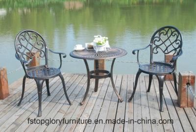 Restaurant Garden Patio Casting Aluminum Dining Sets for Outdoor Furniture