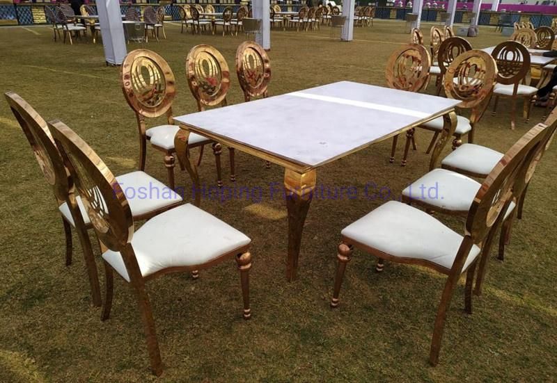 Chiavari Tiffany Wedding Banquet Outdoor Restaurant China Hotel Stacking Event Napoleon Metal Phoenix Chairs with Cushion Modern Furniture