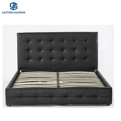 Modern Design Comfortable Leather Double Bed for Bedroom Hotel