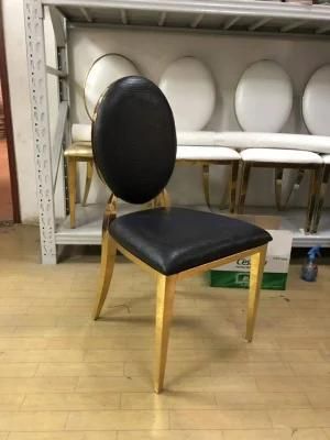Shipping to UK Garden Bench Black Grain Leather Chair Gold Dining Chair
