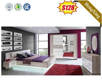 Modern Wooden Bedroom Set Home Hotel Bedroom Living Room King Size Bed