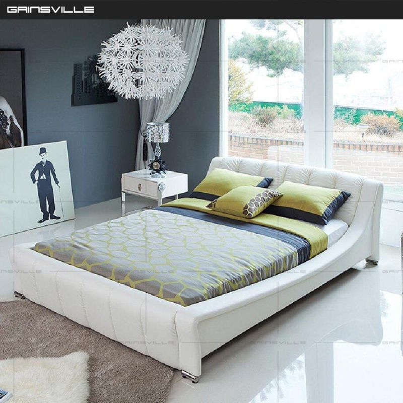 Gainsville Furniture Modern Home Furniture Bedroom Bed Leather Bed Wall Bed Gc1615